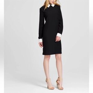 Victoria Beckham for target Black and White Long Sleeve Dress With Bunny Print